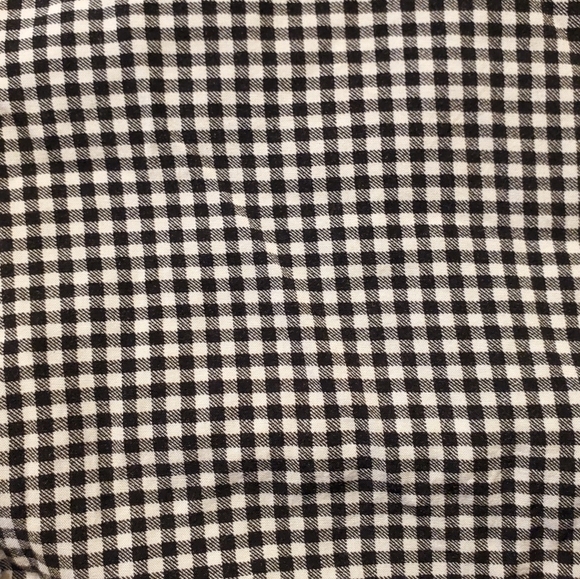 BLACK & white gingham Cold shoulder crop top - Picture 6 of 9